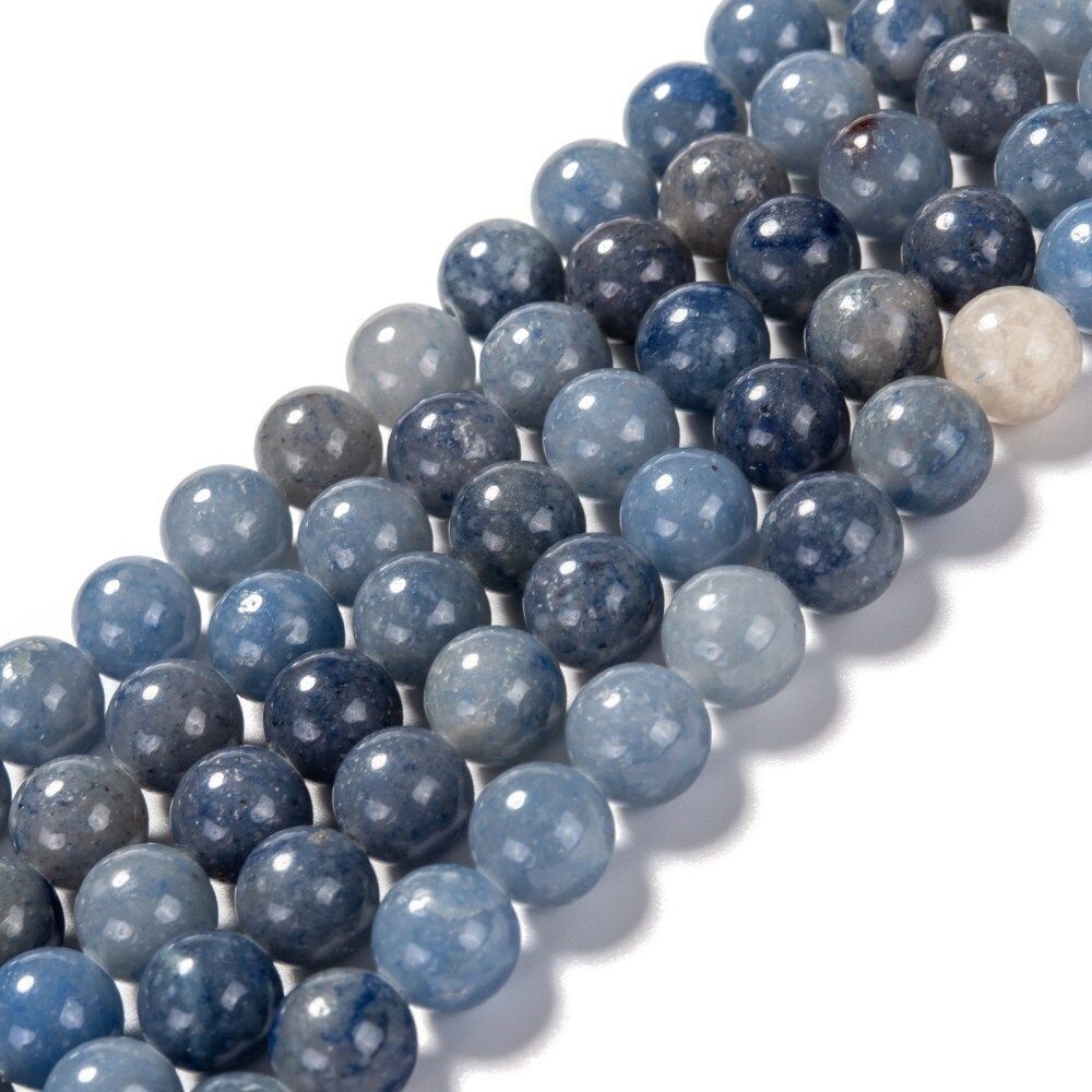 Natural Blue Aventurine Beads, 8mm, 1 Strand Natural Blue Aventurine Beads, 8mm, 1 Strand