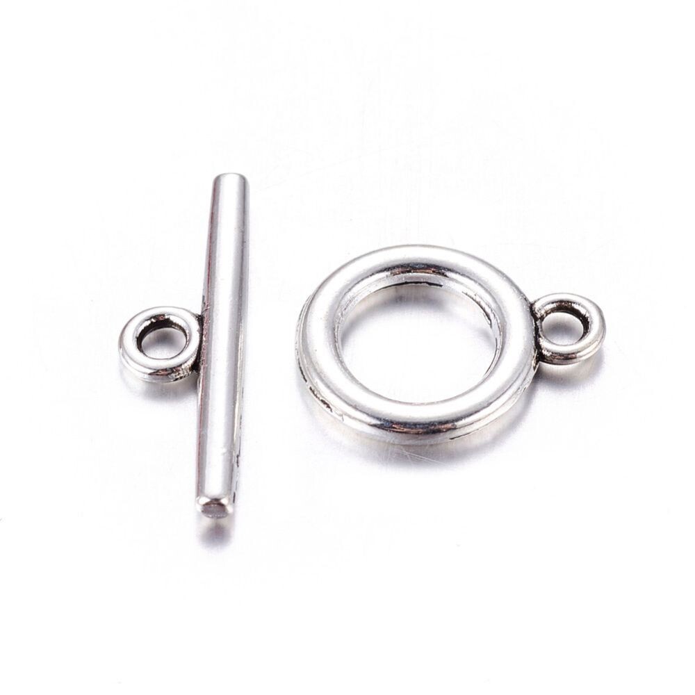 10 x Silver Plated Toggle Clasps 10 x Silver Plated Toggle Clasps