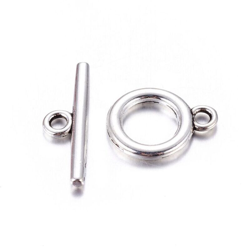 10 x Silver Plated Toggle Clasps 10 x Silver Plated Toggle Clasps