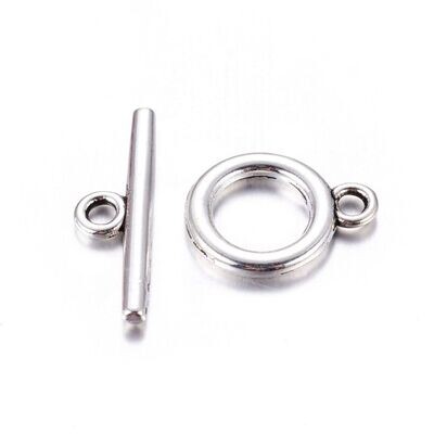 10 x Silver Plated Toggle Clasps 10 x Silver Plated Toggle Clasps