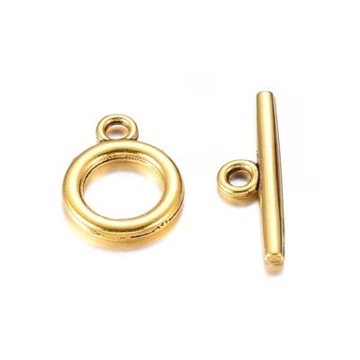10 x Gold Plated Toggle Clasps