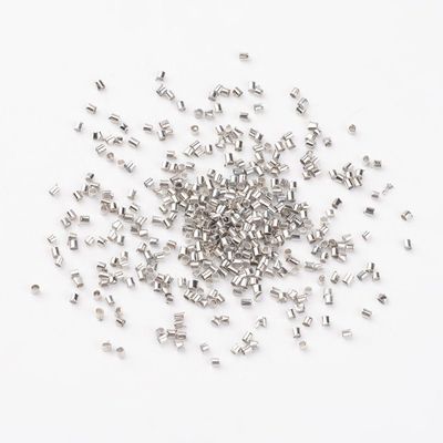 Platinum Plated Crimp Tubes, 2x2mm, 2g Platinum Plated Crimp Tubes, 2x2mm, 2g