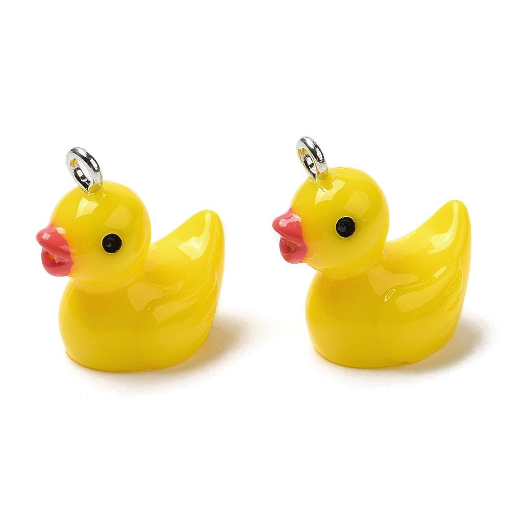 Resin Yellow Duck Charm, 19x12mm Resin Yellow Duck Charm, 19x12mm