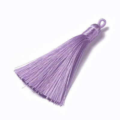 Tassel Pendant in Light Purple, 80mm