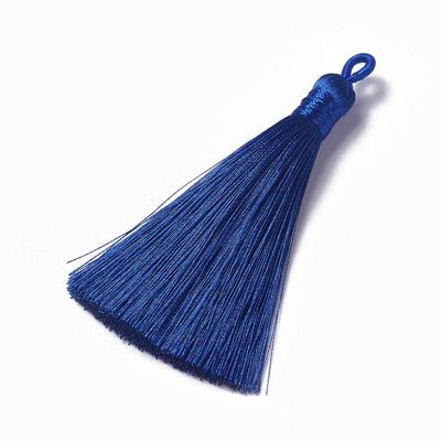 Tassel Pendant in Marine Blue, 80mm