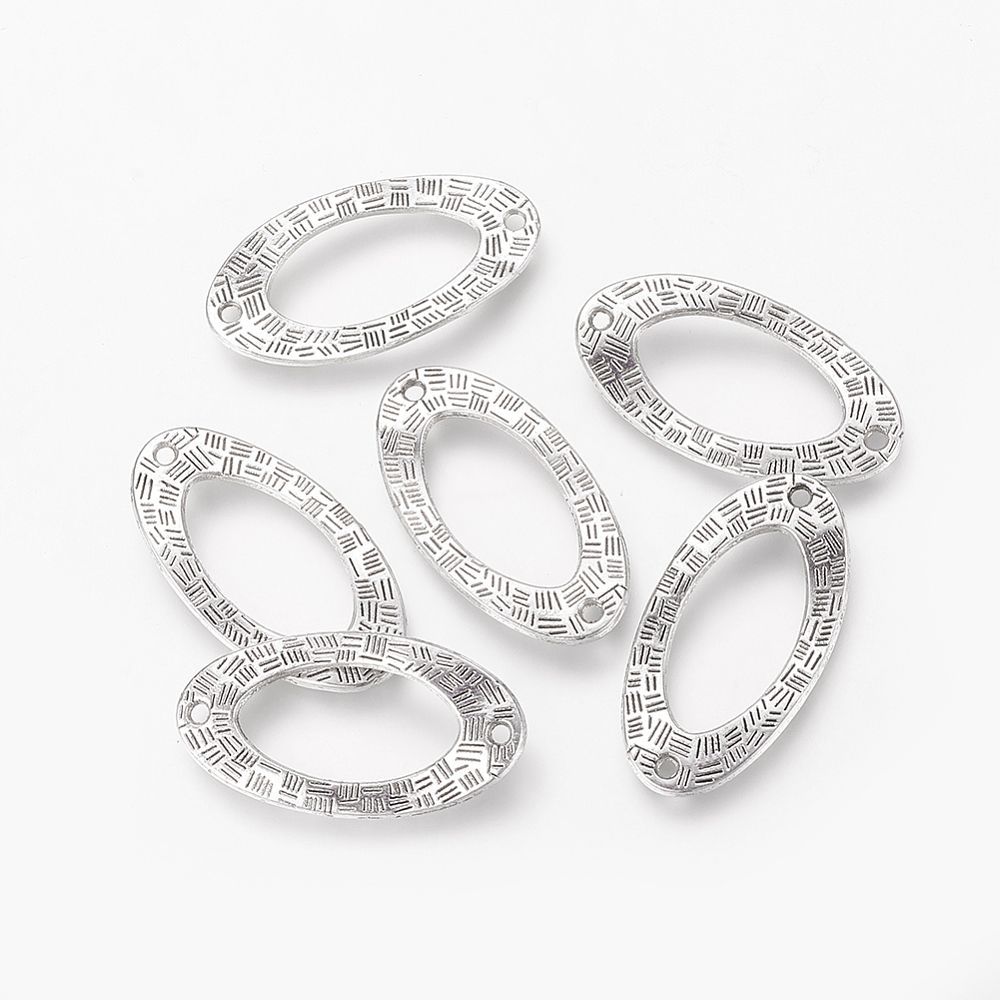 10 x Tibetan Style Links/Connectors, 36x18x2mm