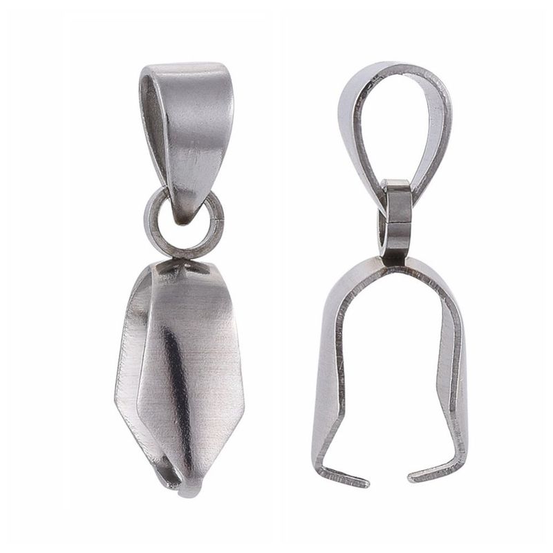 10 x Stainless Steel Bails, 13x12x4mm