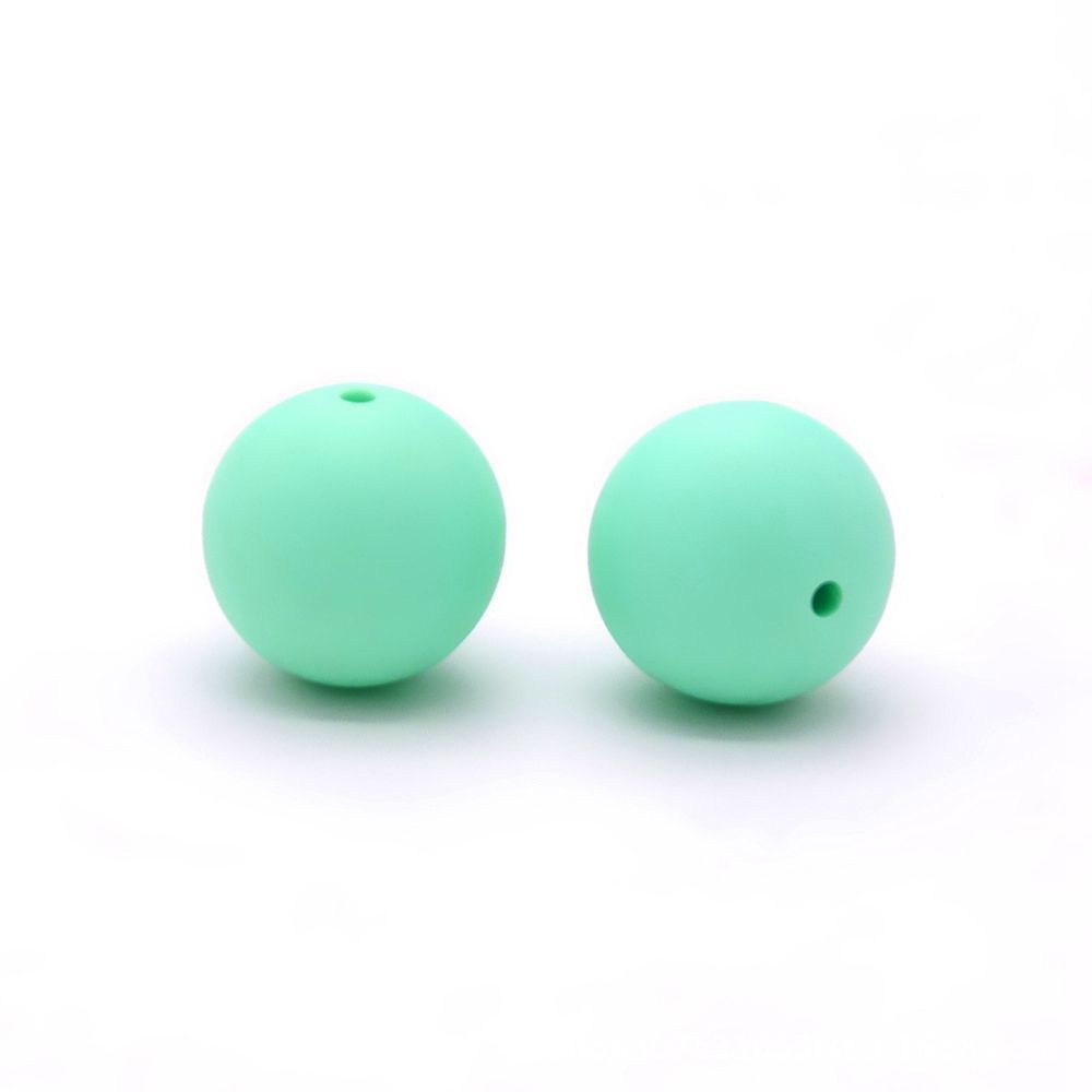 20 x 15mm Rubberized Silicone Beads, Light Aqua Blue 20 x 15mm Rubberized Silicone Beads, Light Aqua Blue