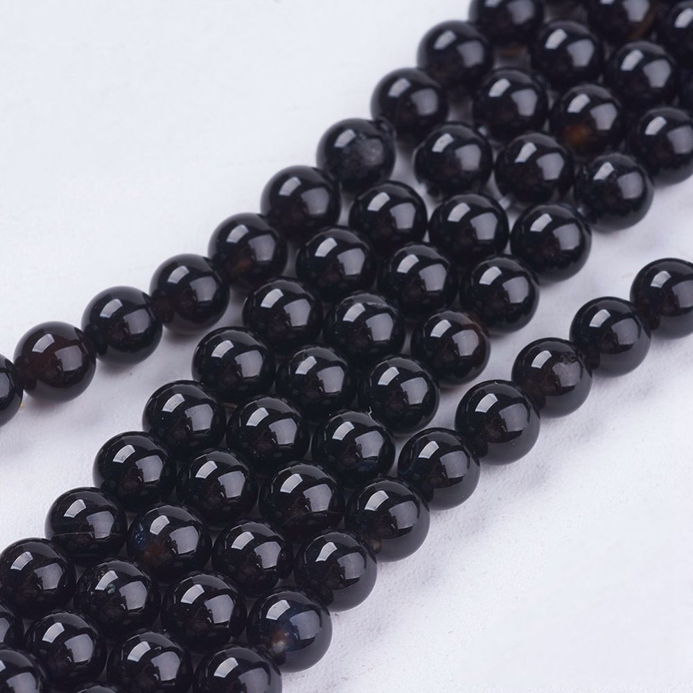 Black Onyx Gemstone Beads, 4mm, 1 Strand Black Onyx Gemstone Beads, 4mm, 1 Strand