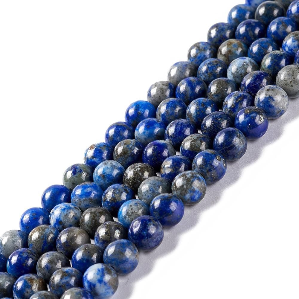 Natural Lapis Lazuli Beads, 6mm, 15 Natural Lapis Lazuli Beads, 6mm, 15" Strand
