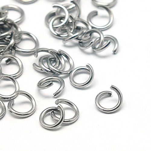 50 x Stainless Steel Jump Rings, 8x1mm 50 x Stainless Steel Jump Rings, 8x1mm