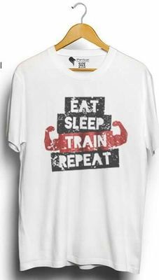 Stylish Unisex T-Shirt Eat Sleep Train Repeat