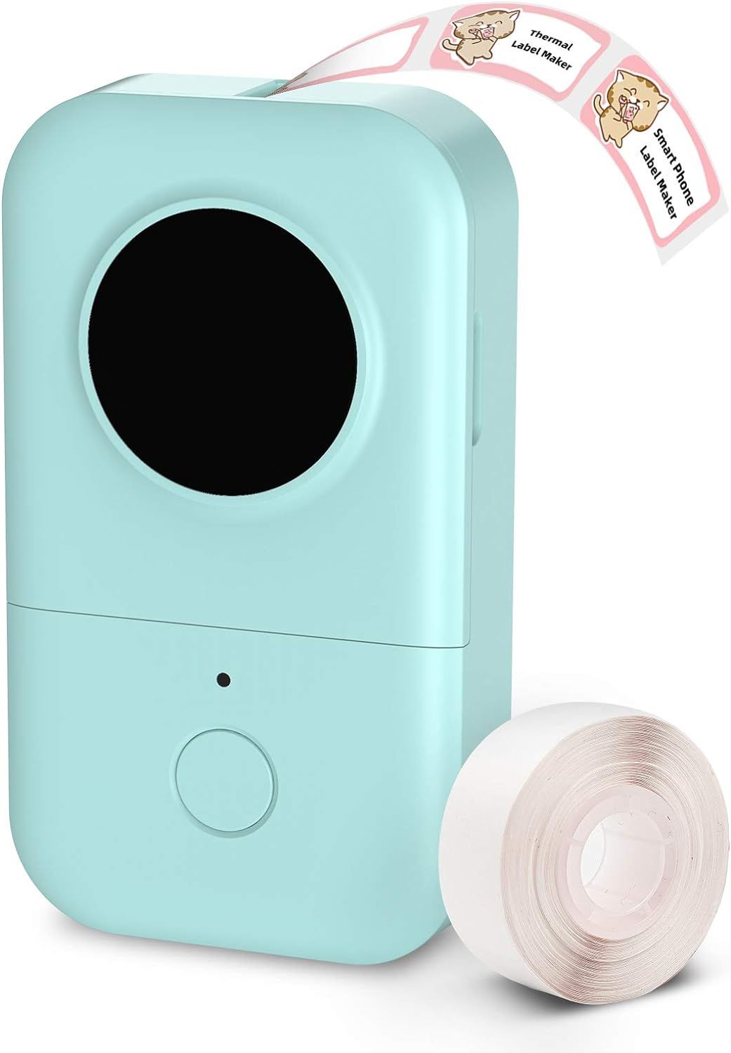 Phomemo D30 Bluetooth Label Maker-Small Wireless Label Printer,Thermal Label Maker Machine Compatible with iOS + Android, Great for Home, Office, Supermarket,Include 1Roll Thermal Paper