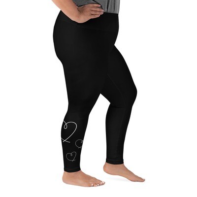 Plus-kokoiset leggingsit - Sydän 2XL-6XL Plus-kokoiset leggingsit - Sydän 2XL-6XL
