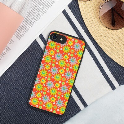 Biohajoava iPhone suojakuori - Retro kuosi Biohajoava iPhone suojakuori - Retro kuosi