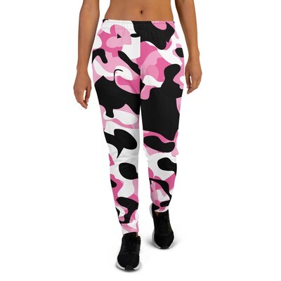 Collegehousut - Pinkki camouflage SLIM FIT Collegehousut - Pinkki camouflage SLIM FIT