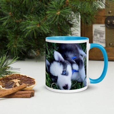 Keraaminen muki - siperianhuskyn pentu Keraaminen muki - siperianhuskyn pentu