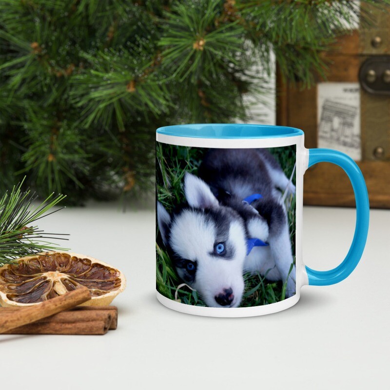 Keraaminen muki - siperianhuskyn pentu Keraaminen muki - siperianhuskyn pentu