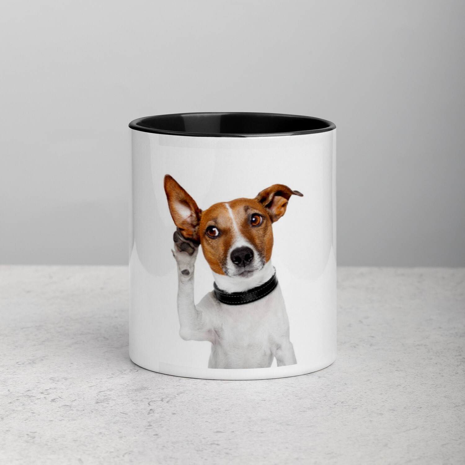 Keraaminen muki - jackrussellinterrieri, KAHVAN &amp; SISÄPUOLEN VÄRI: Musta