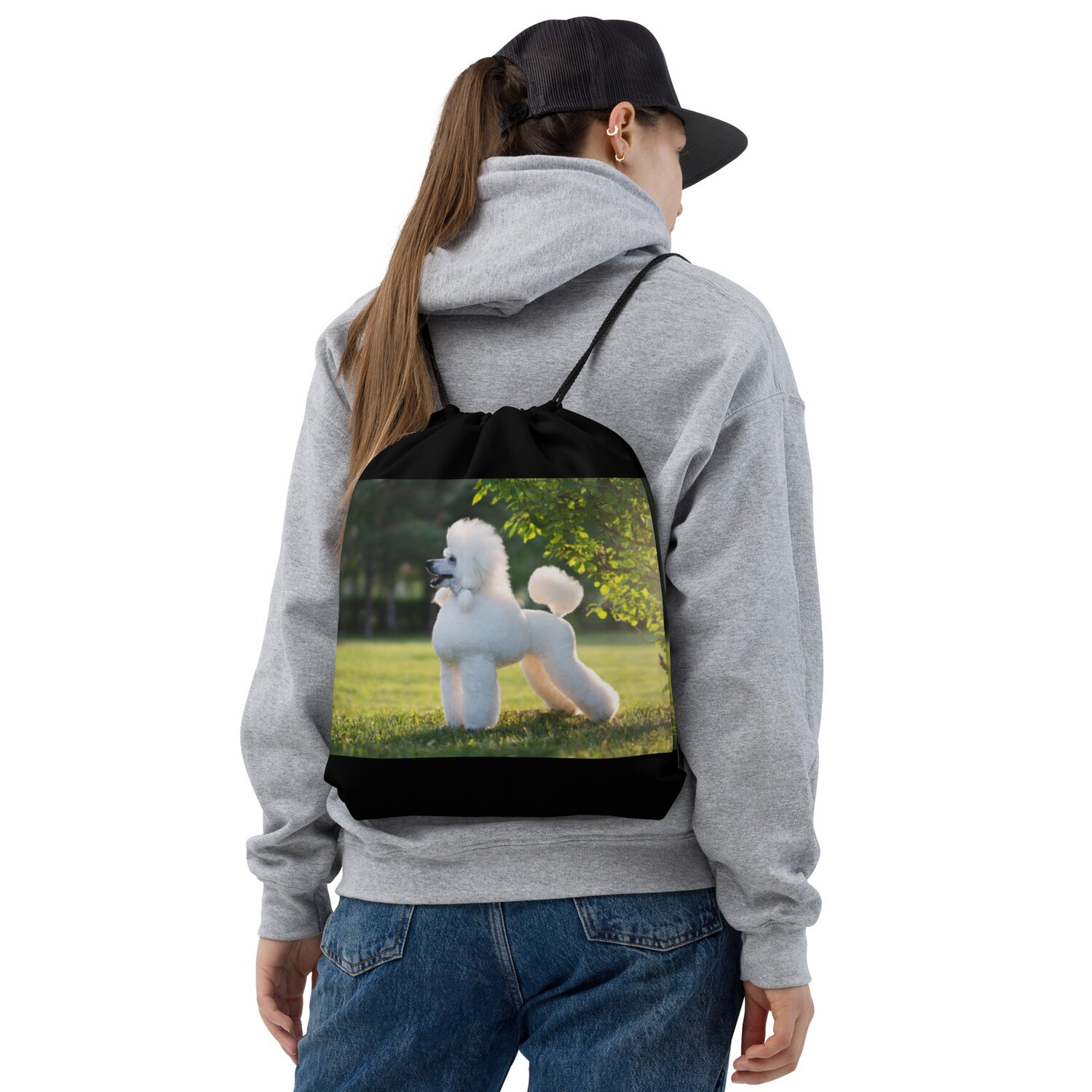 Valkoinen villakoira narukassi