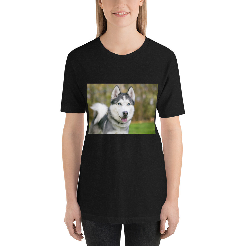 T-paita siperianhusky, Size: XS, Väri: Musta