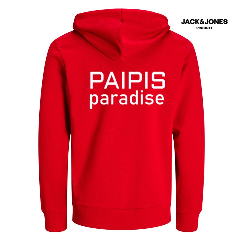 Paipis Paradise vetoketjuhuppari punainen