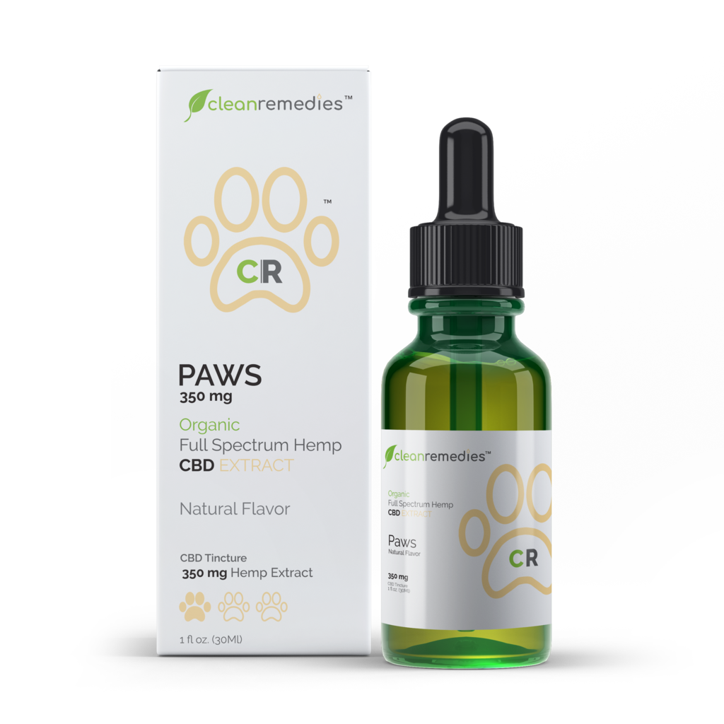 Clean Remedies Paws Full Spectrum CBD Oil for Pets 350MG