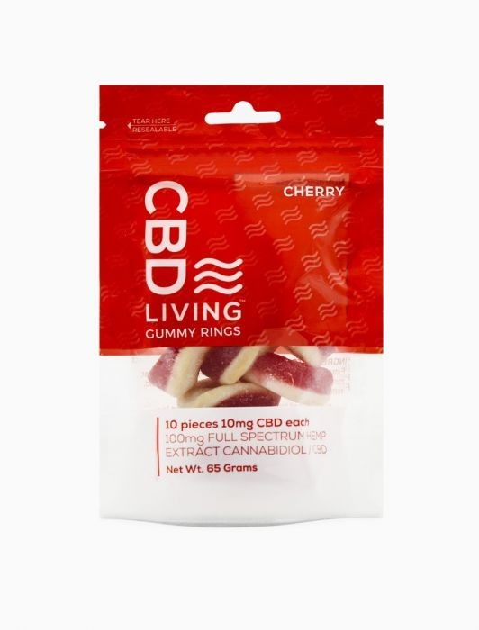 CBD Living Rings - Cherry 100MG