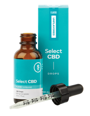 Social Select CBD Oil Drops - Unflavored 1000MG CBD