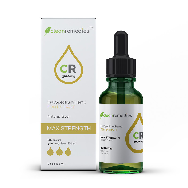 Clean Remedies 3000mg - 3000mg of Full Spectrum CBD Oil Drops