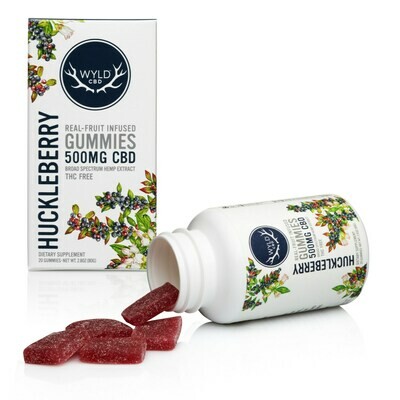Wyld CBD Gummies 500mg - Huckelberry