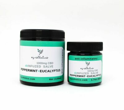 MJ Esthetics CBD Pain Salve with Peppermint and Eucalyptus 1000MG CBD
