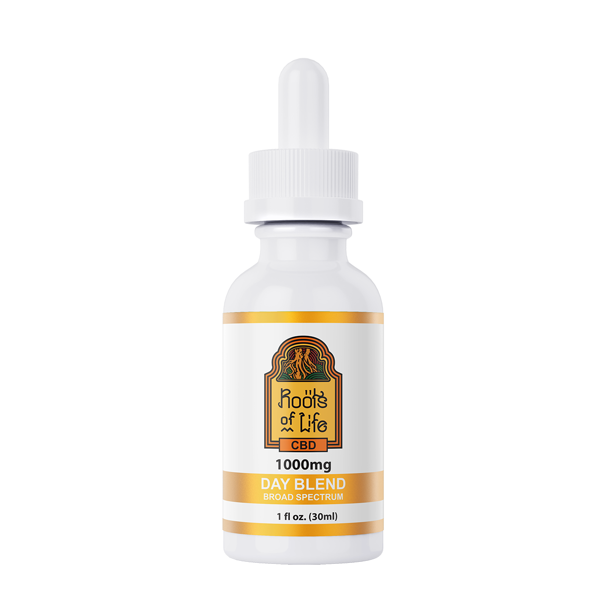 Roots of Life Broad Spectrum Drops Day Blend 1000mg THC Free