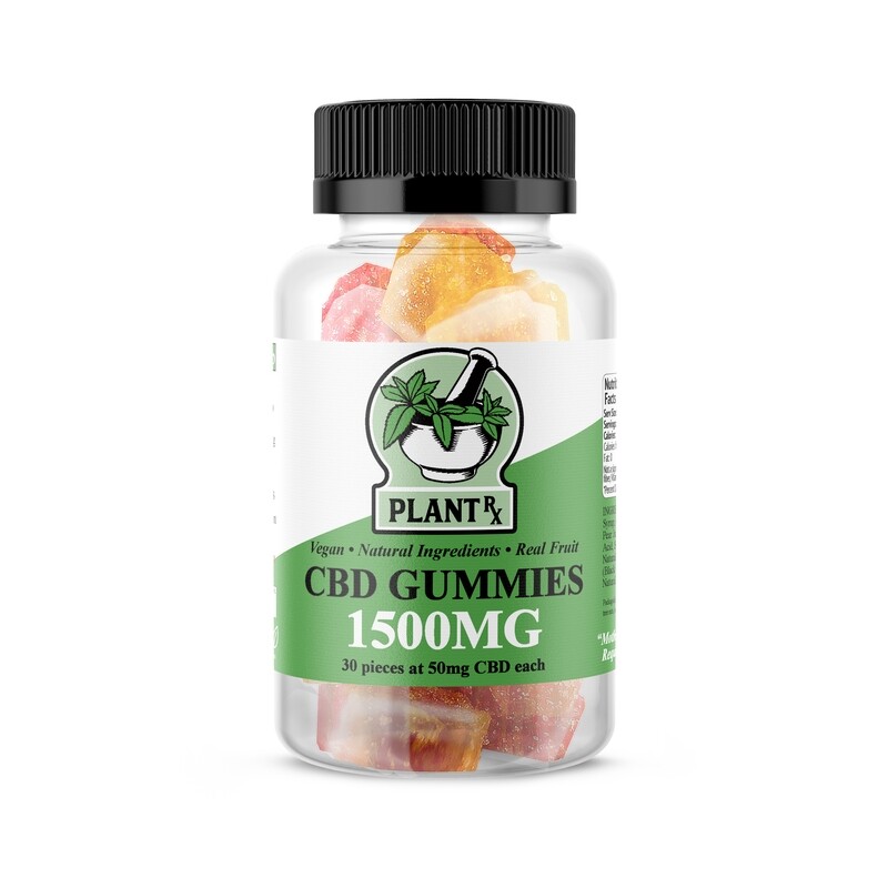 Plant RX 1500MG Vegan CBD Gummy (50MG per gummy)