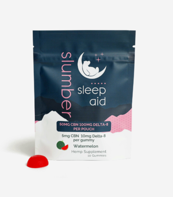 Slumber Sleep Aid Gummies -Delta 8 / CBN Gummy (10 Count)