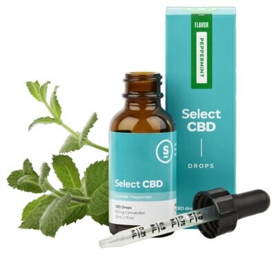 Select CBD Oil Drops - Peppermint 1000MG CBD