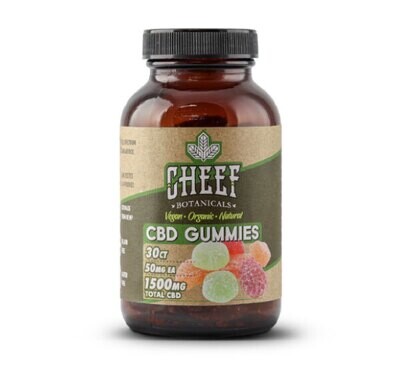 Cheef Botanicals Full Spectrum CBD Vegan Gummies 1500mg - 50mg per gummy