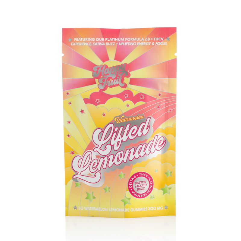 Happy Fruit Lifted Lemonade 25mg Delta 8 + 5mg THCV-30MG