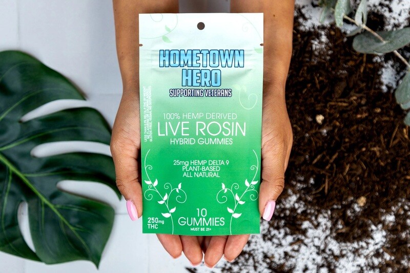 Hometown Hero Live Rosin Delta 9 Gummy 25mg - Hybrid