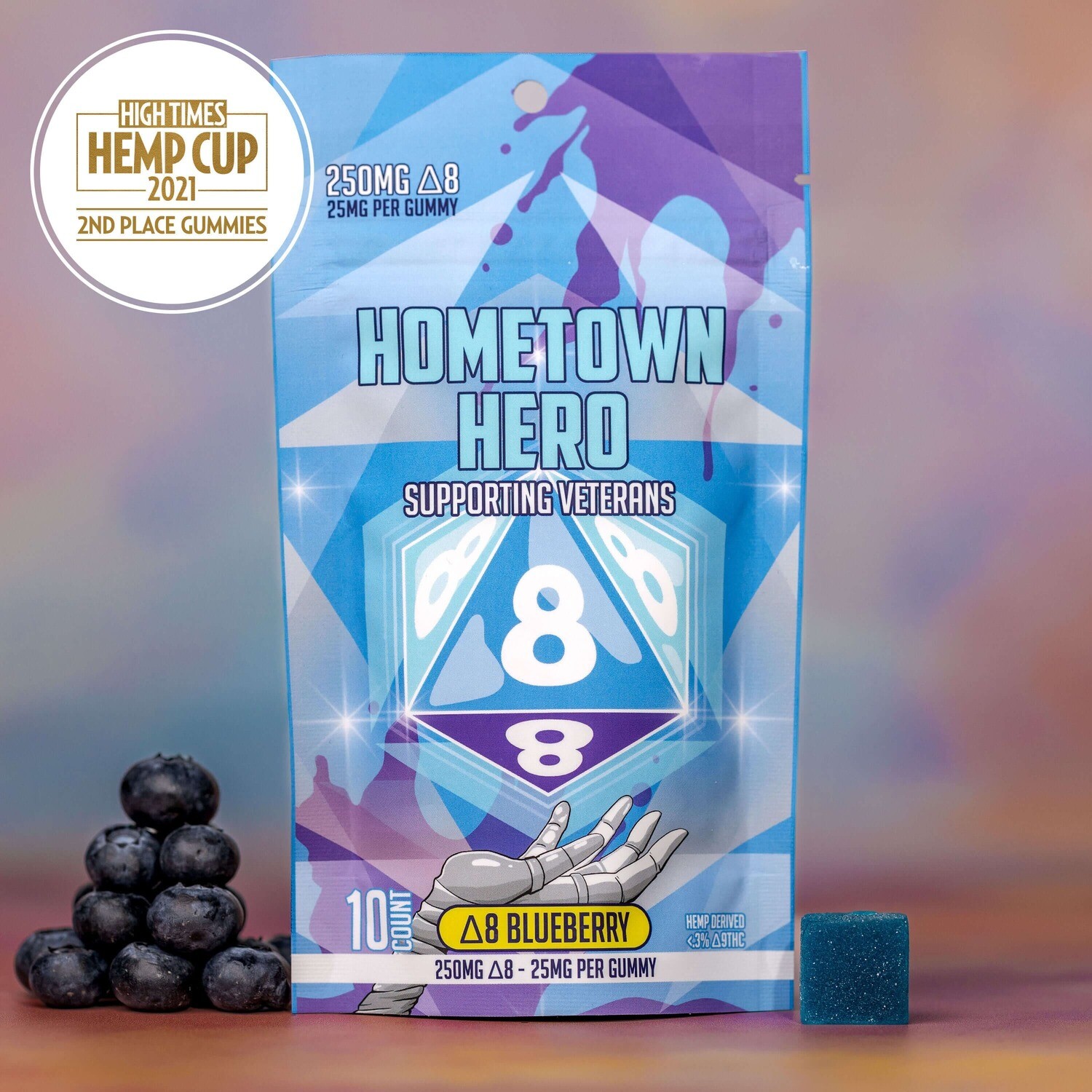 HomeTown Hero 25mg D8 Gummies