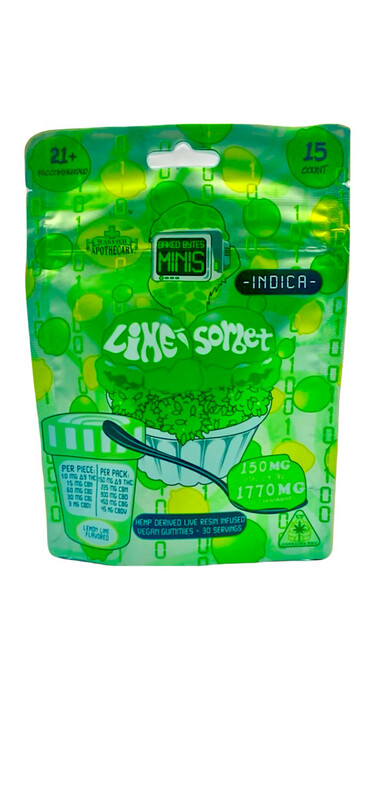 Baked Bytes Lime Sorbet Delta 9 Gummies -15 Count