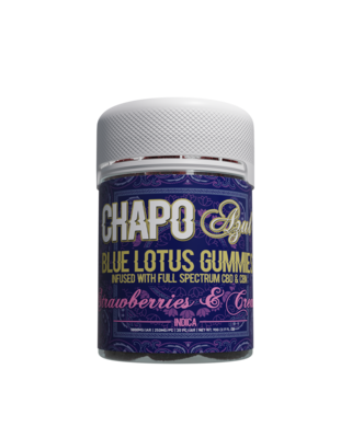 Azul Blue Lotus Gummies with CBD and CBN Indica - Strawberries and Cream