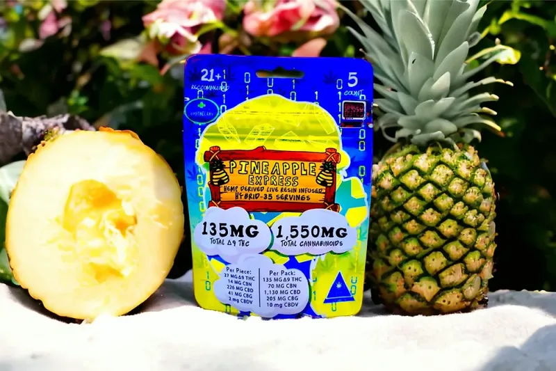 Pineapple Express- Baked Bytes 135mg Delta 9 Hybrid