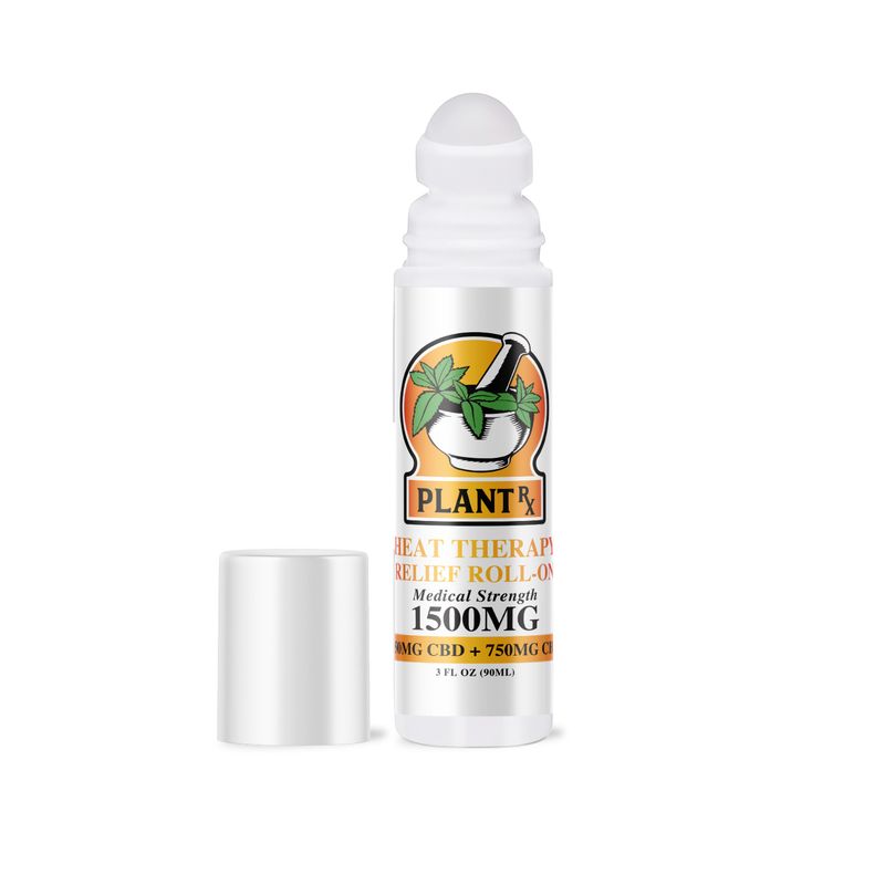 1500MG CBD/CBG PLANTRX Heat Therapy  Rollon