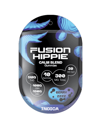 Fusion Hippie MicroDose Indica THC Gummies Fusion Hippie MicroDose Indica THC Gummies