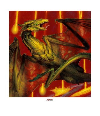 Shivan Dragon - Canvas Giclee
