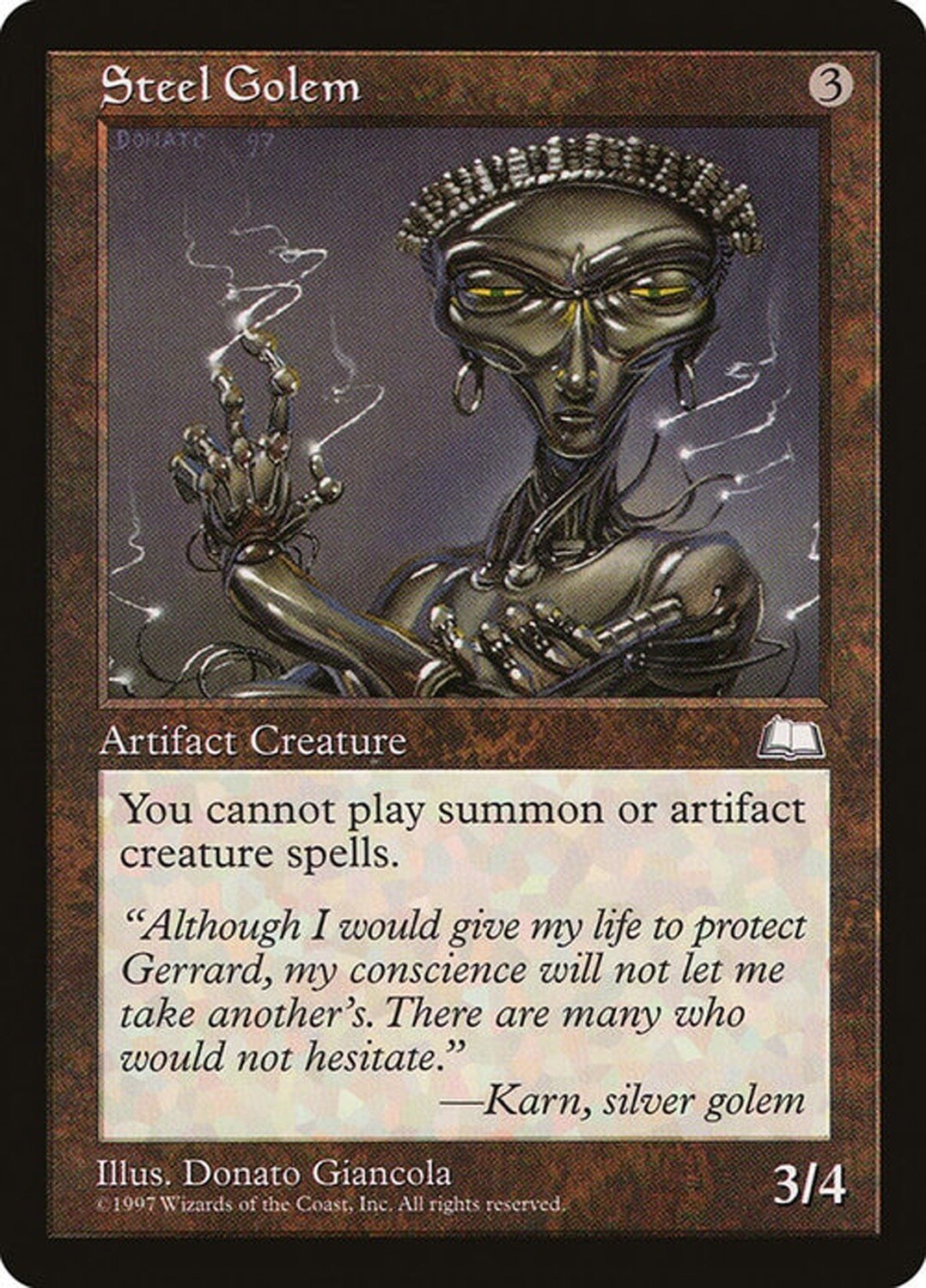 Steel Golem - Artist Proof - Weatherlight