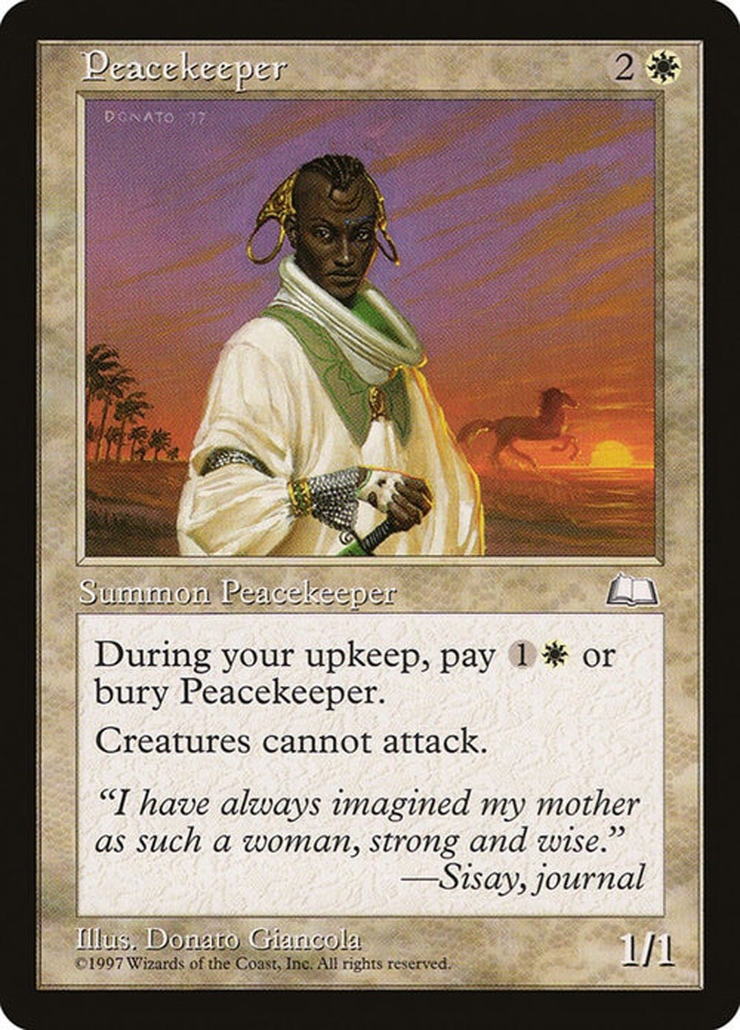 Peacekeeper - Artist Proof - Weatherlight