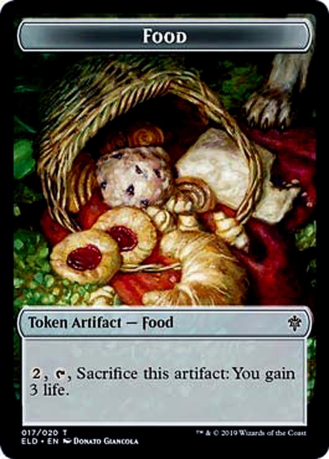 Food Token - Artist Proof - Throne of Eldraine