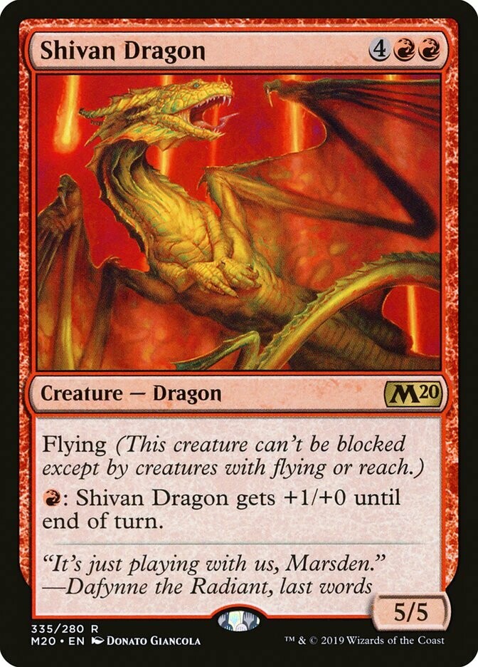 Shivan Dragon -Artist Proof - M20
